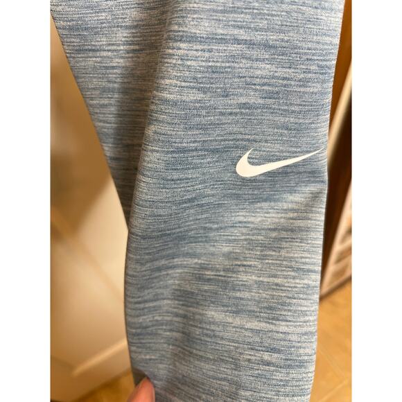 Nike One Dri Fit Heather Blue Full Length Leggings Size Small - Picture 3 of 8